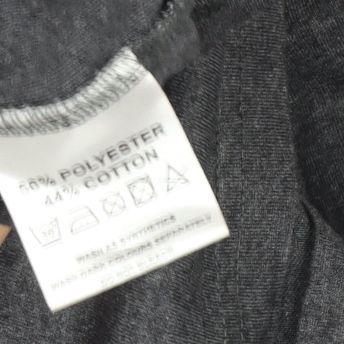 Peter Werth Men's Grey Short Sleeve Button-Down Polo Shirt Size L