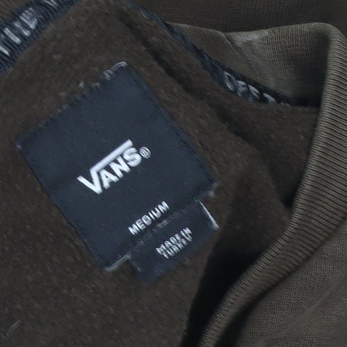 Vans Men's Brown Colour Block Crew Neck Sweatshirt Size M