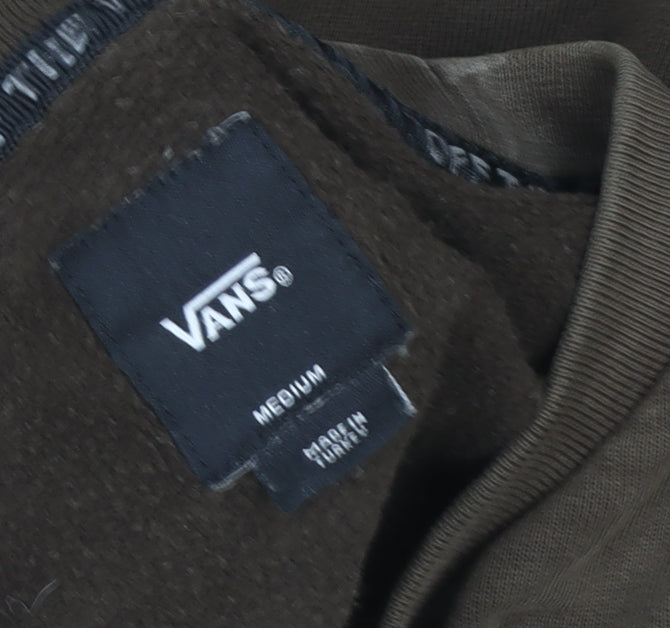 Vans Men's Brown Colour Block Crew Neck Sweatshirt Size M