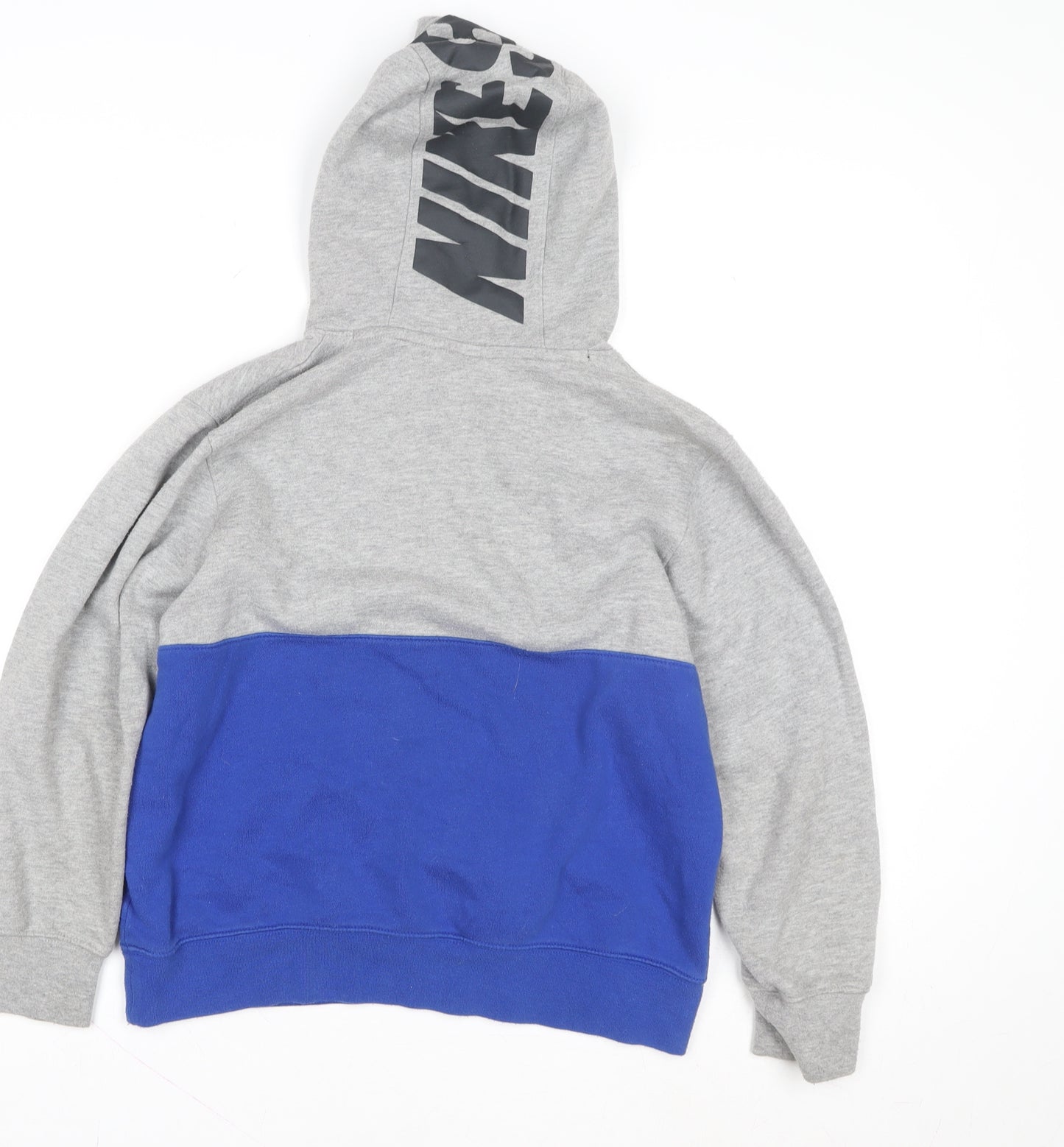 Nike SB Boys Grey Blue Pullover Hoodie Cotton Blend 12-13 Years