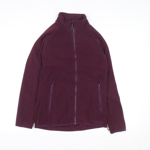 Peter Storm Womens Purple Fleece Zip Jacket Size 8 Regular Fit