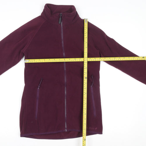 Peter Storm Womens Purple Fleece Zip Jacket Size 8 Regular Fit
