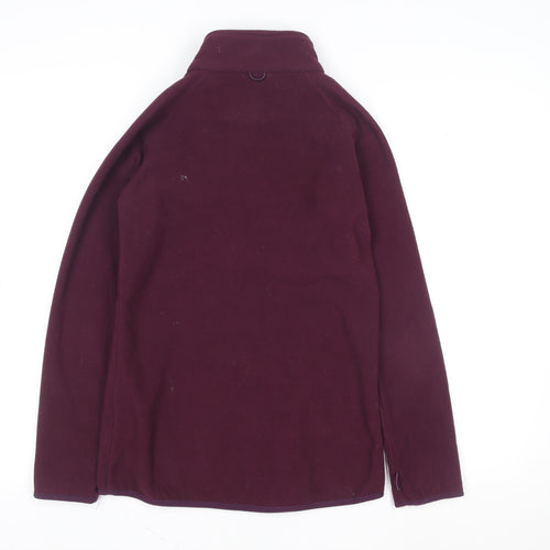 Peter Storm Womens Purple Fleece Zip Jacket Size 8 Regular Fit