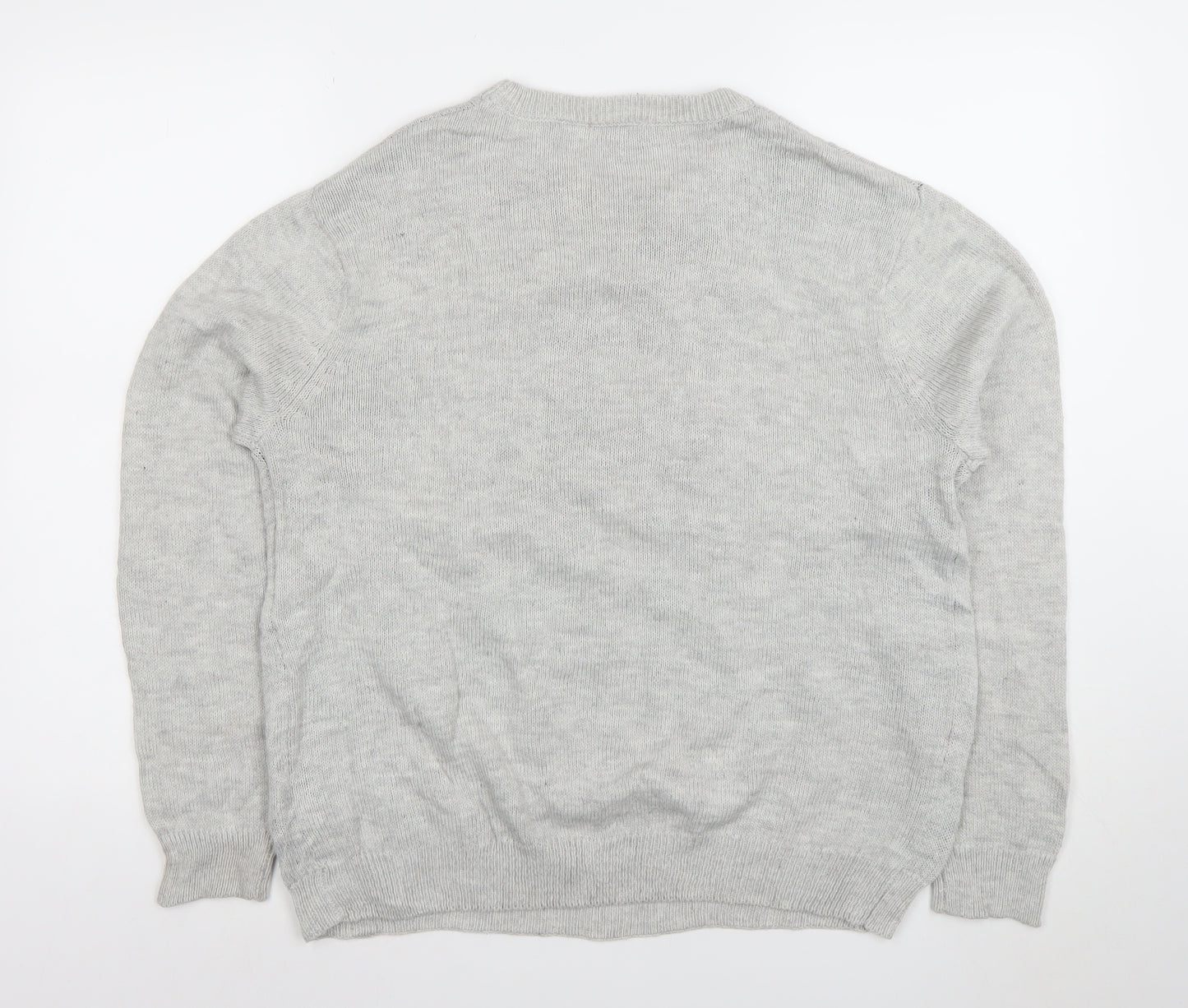 Disney Women’s Grey Mickey Mouse Knit Pullover Jumper L