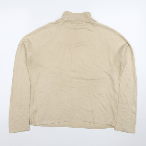 Savida Women’s Beige Roll Neck Knit Jumper Size 10-12