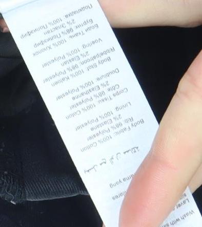 New Look Men Black XS Bomber Jacket Cotton Full Zip Casual