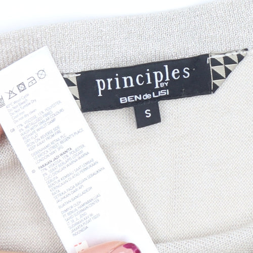 Principles by Ben de Lisi Women's Beige Kimono Sleeve Cardigan S