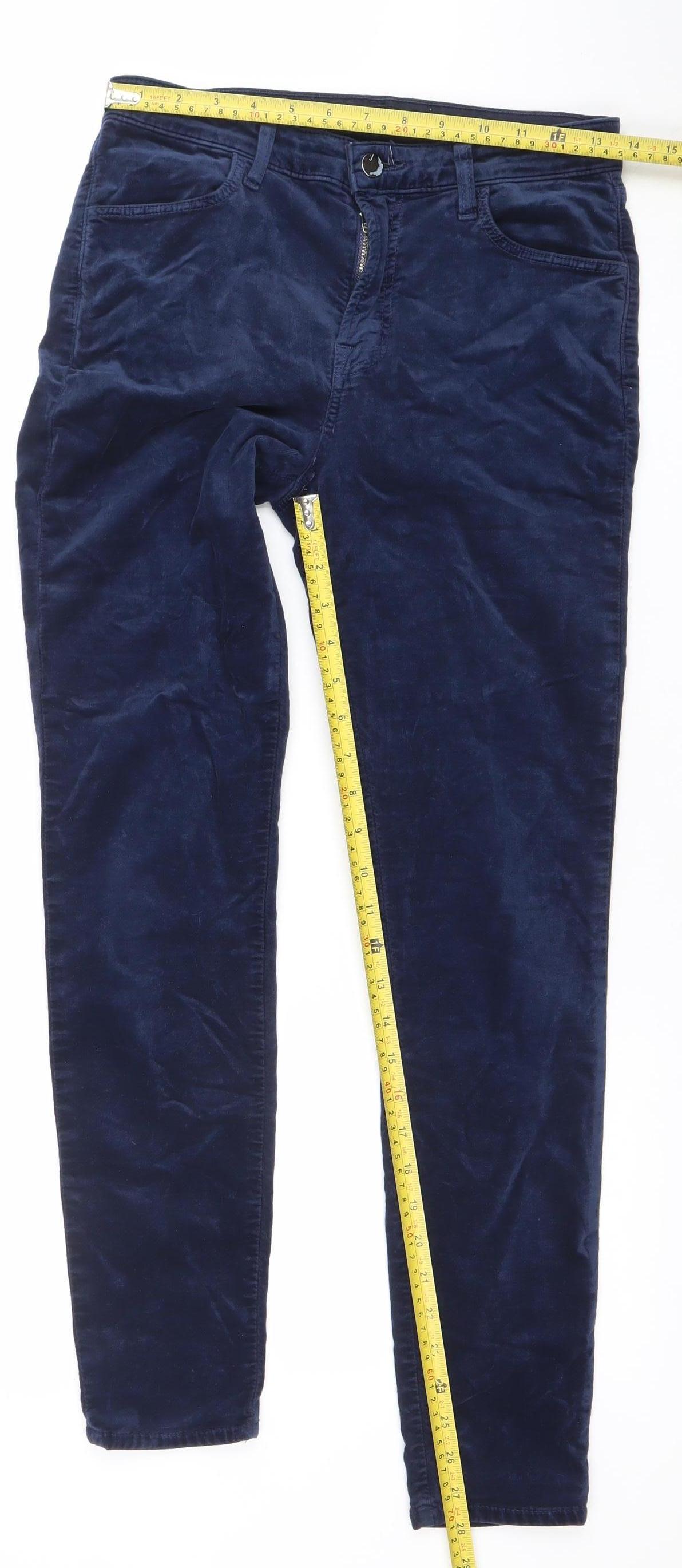 J Brand Women's Blue 27 Slim Fit Corduroy Skinny Jeans