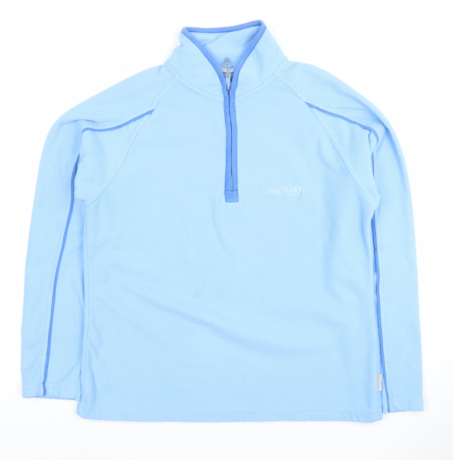 Regatta Women Blue Fleece Pullover Sweatshirt Size M 1/2 Zip Warm Top