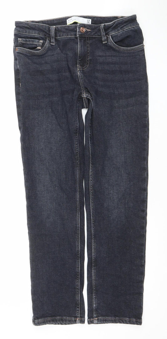 Next Women's Blue Slim Mid Rise Petite Jeans Size 12