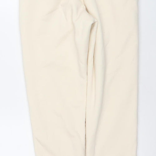 Uniqlo Women Ivory HEATTECH Joggers S Fleece Lined Thermal Trousers