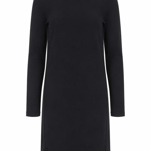 H&M Women Black Roll Neck Bodycon Knit Dress Size 8