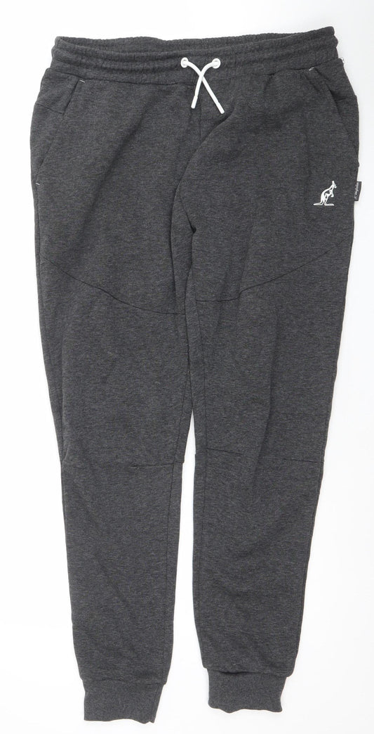 Kangol Mens Grey XL Jogger Sweatpants Essentials Collection