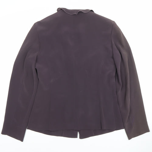 Libra Women's Brown Shawl Collar Suit Jacket Size 10