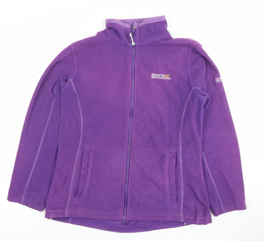 Regatta Women's Purple Fleece Full Zip Jacket Size 12