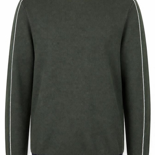 Marks and Spencer Men's Green Cotton Crew Neck Jumper Size L