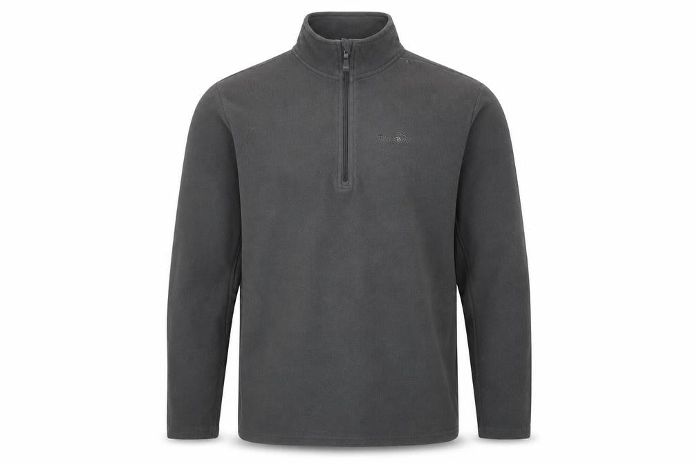 Front view of Peter Storm men’s black fleece 1/4 zip pullover sweatshirt m
