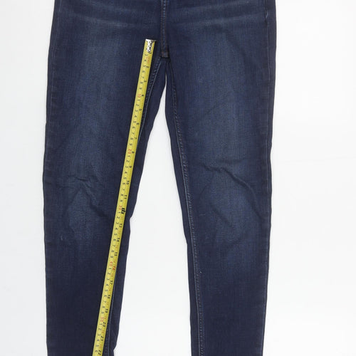 F&F Women's Blue Skinny Jeans Size 10 Regular Fit Denim