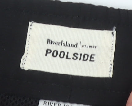 River Island Women’s Black Quick Dry Poolside Shorts XS