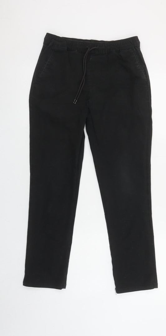 ASOS Women’s Black Cotton Blend Jogger Trousers Size 10 Regular