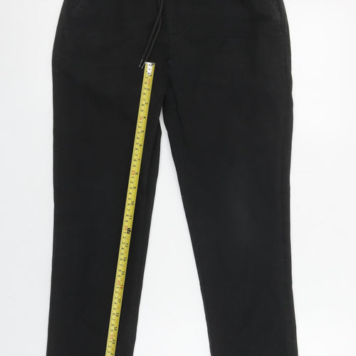 ASOS Women’s Black Cotton Blend Jogger Trousers Size 10 Regular