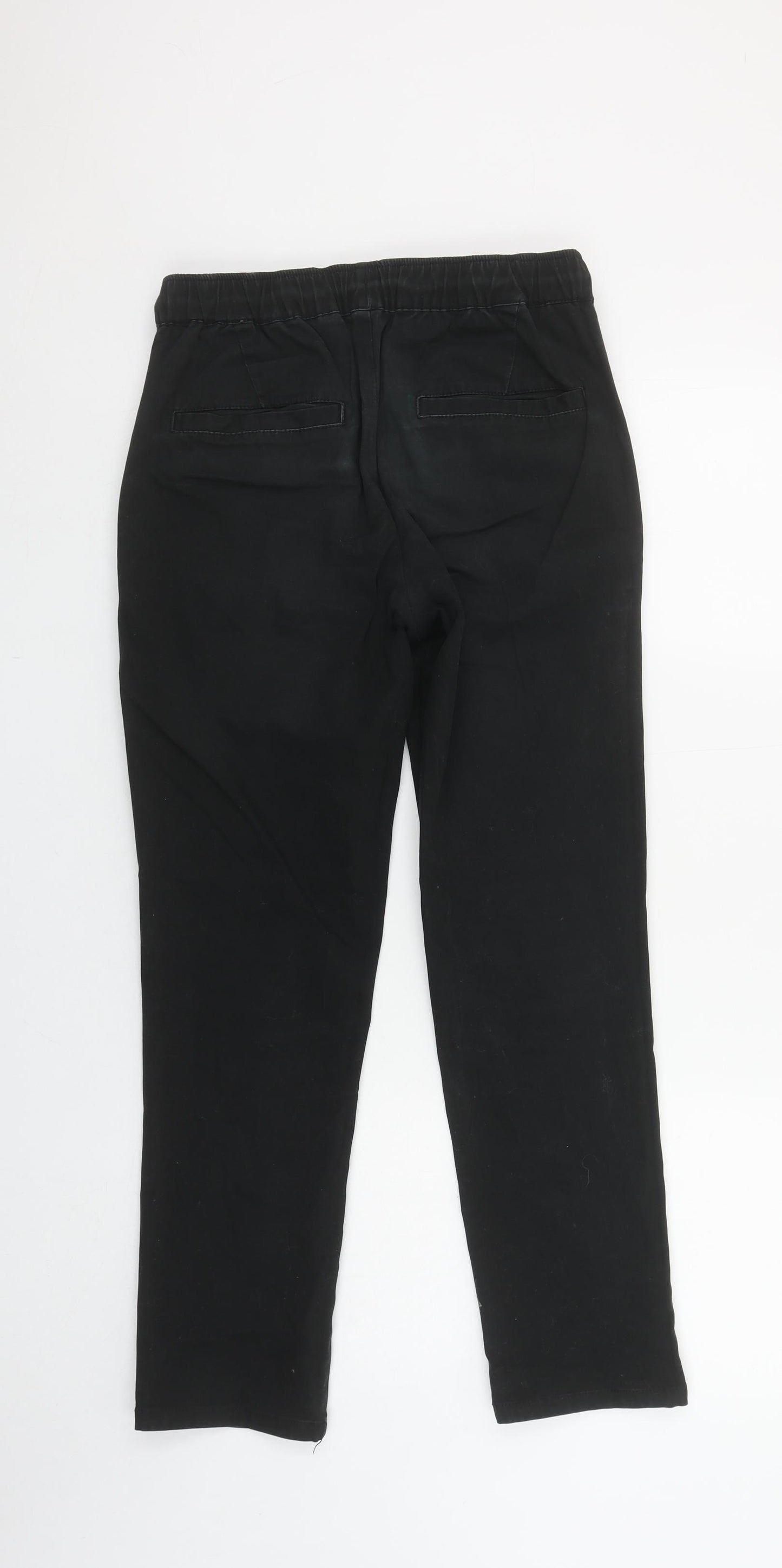 ASOS Women’s Black Cotton Blend Jogger Trousers Size 10 Regular