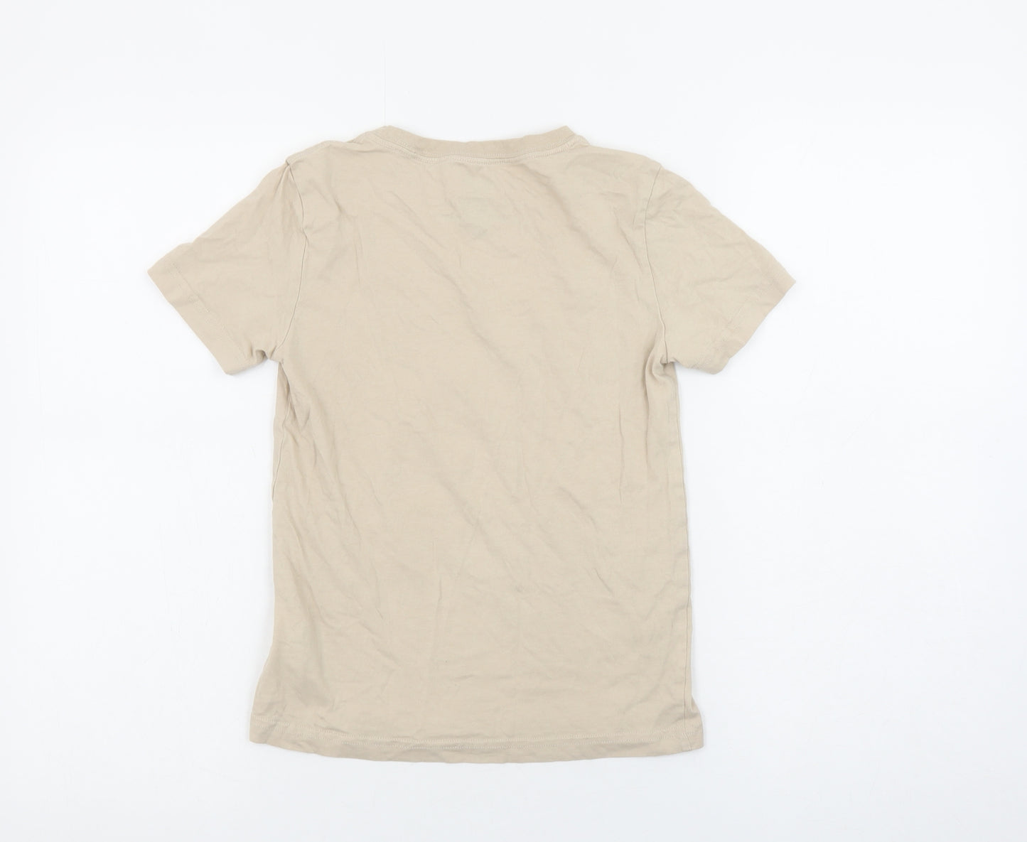Levi's Boys Beige Logo T-Shirt 10 Years Short Sleeve Organic Cotton
