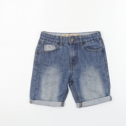 Denim Co. Boys Blue 6-7 Years Regular Fit Denim Chino Shorts