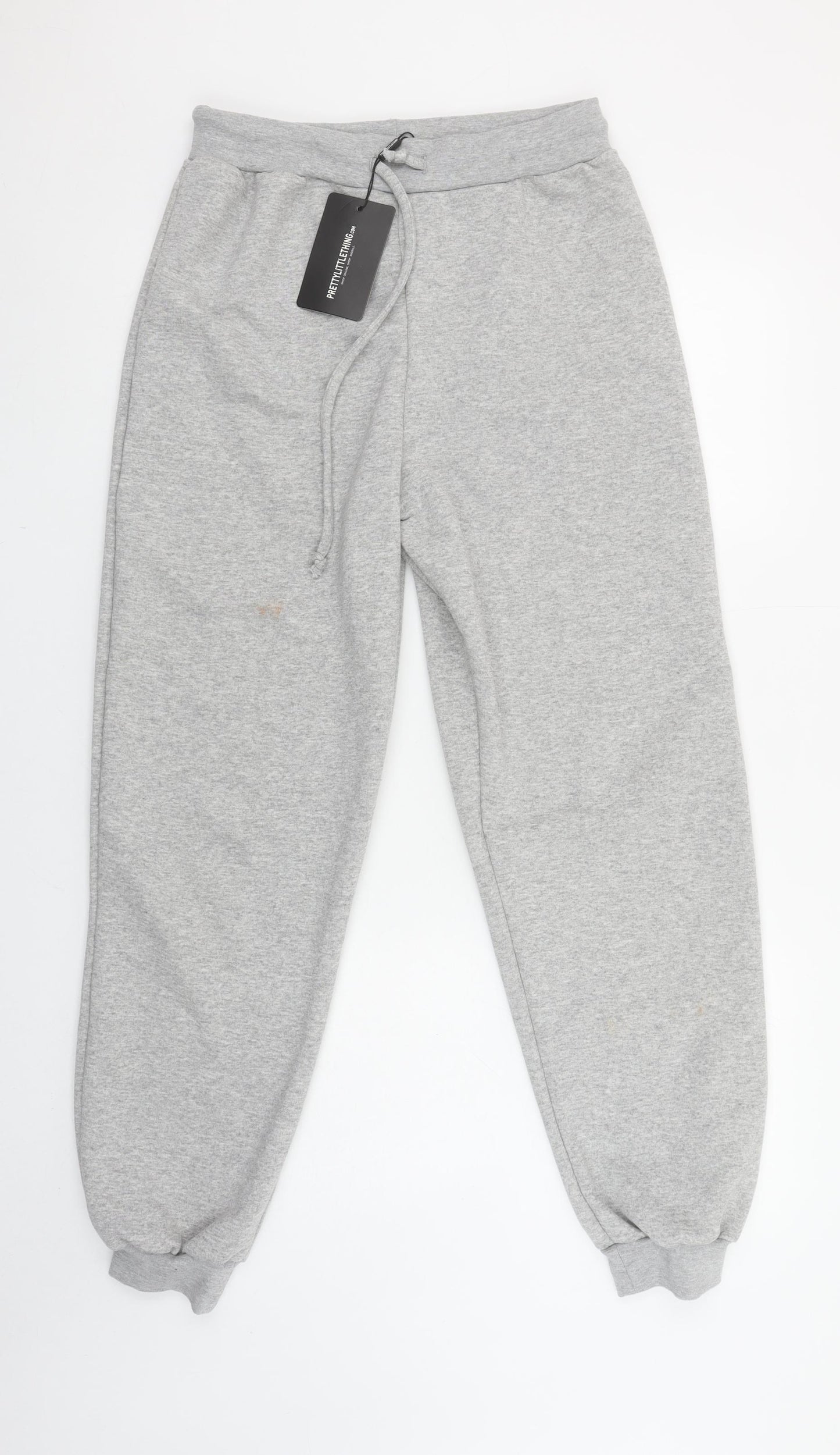 PrettyLittleThing Women Grey Size 12 Cuffed Sweatpants
