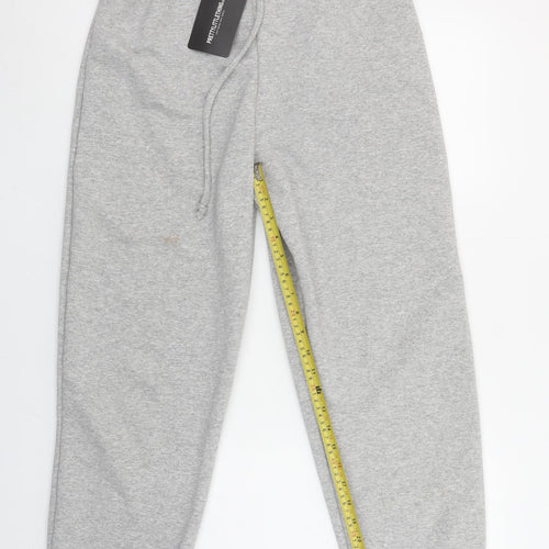 PrettyLittleThing Women Grey Size 12 Cuffed Sweatpants