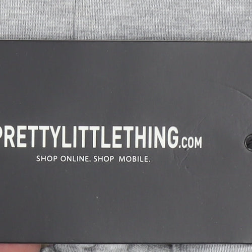 PrettyLittleThing Women Grey Size 12 Cuffed Sweatpants