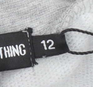 PrettyLittleThing Women Grey Size 12 Cuffed Sweatpants