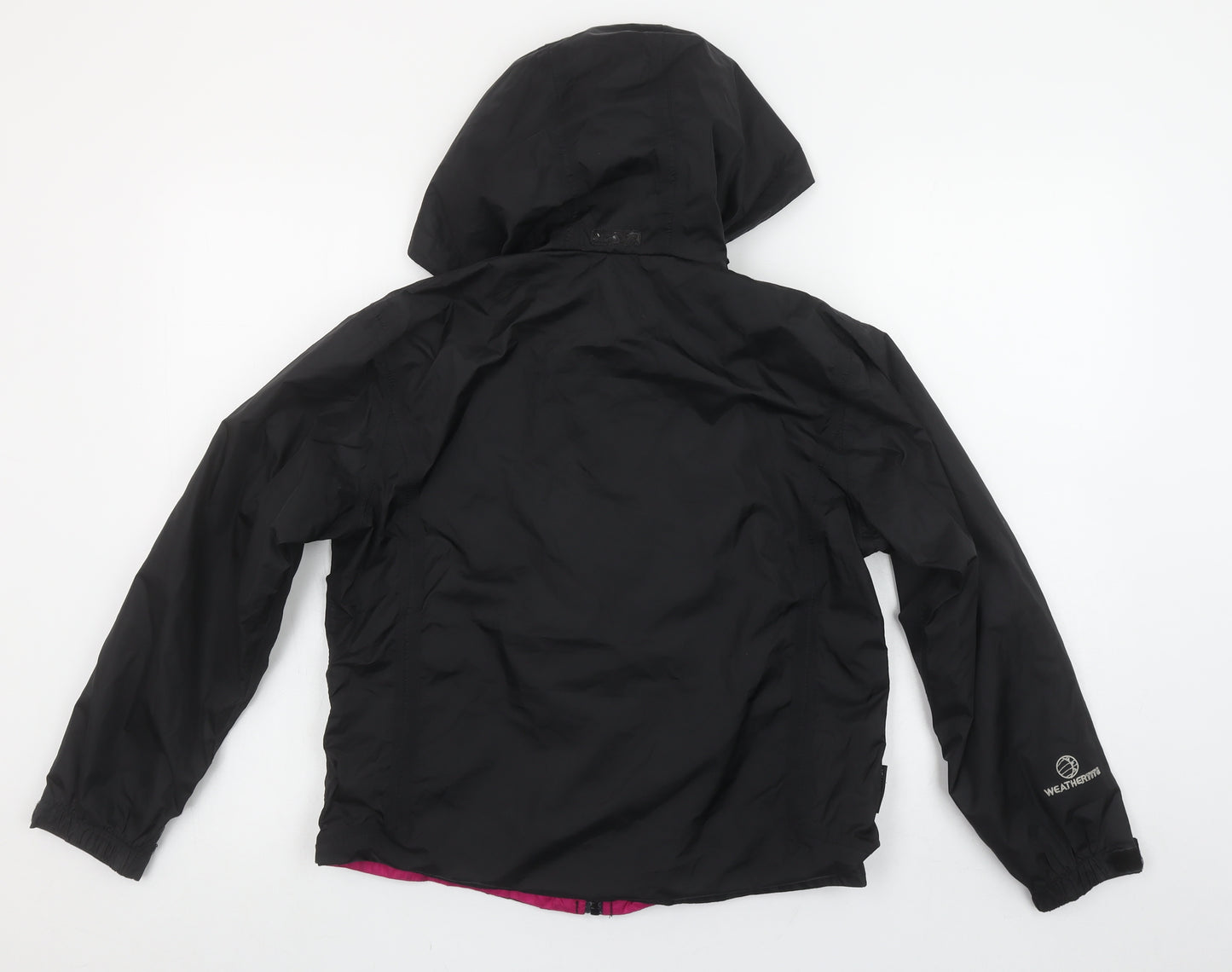 Karrimor Girls Black Waterproof Hooded Rain Coat Jacket 9-10 Years
