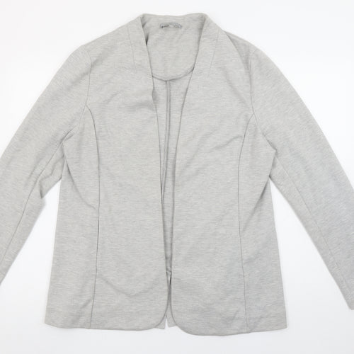 Oliver Bonas Women’s Grey Size 16 Shawl Collar Jersey Blazer