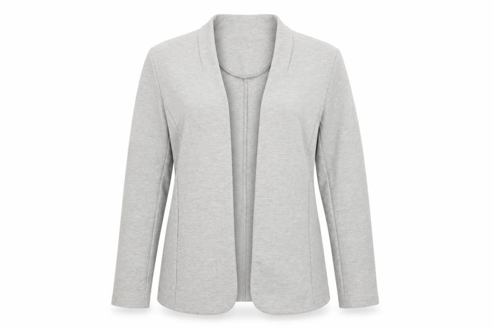 Oliver Bonas Women’s Grey Size 16 Shawl Collar Jersey Blazer