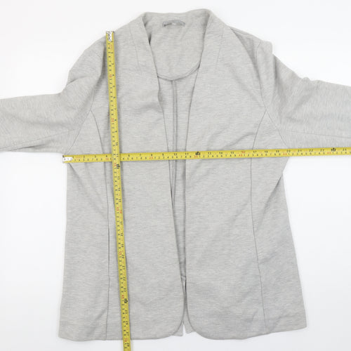 Oliver Bonas Women’s Grey Size 16 Shawl Collar Jersey Blazer