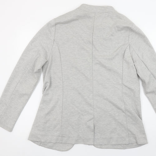 Oliver Bonas Women’s Grey Size 16 Shawl Collar Jersey Blazer