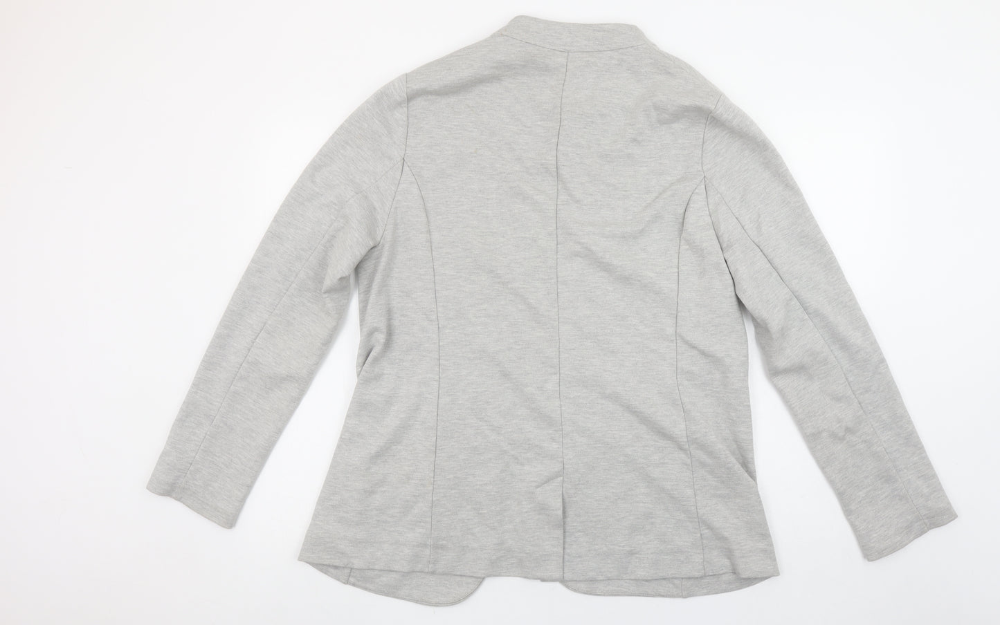 Oliver Bonas Women’s Grey Size 16 Shawl Collar Jersey Blazer