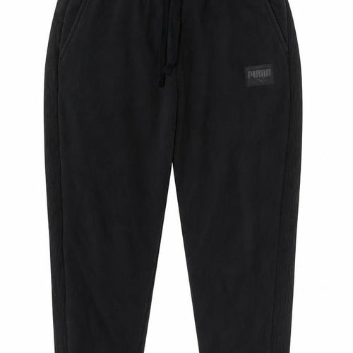 Puma Women’s Black XL Fleece Sweatpants with Logo