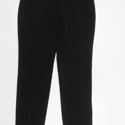 Marks and Spencer Women's Black Size 12 Straight Leg Trousers