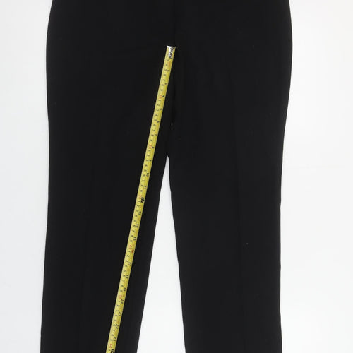Marks and Spencer Women's Black Size 12 Straight Leg Trousers
