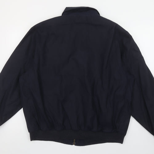 Weatherproof Men's Blue L Bomber Jacket Polyester Nylon