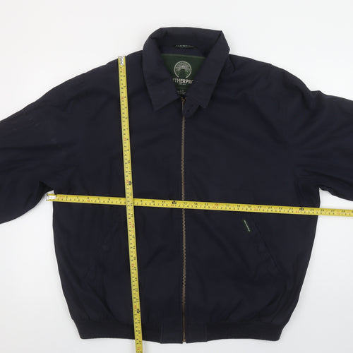 Weatherproof Men's Blue L Bomber Jacket Polyester Nylon