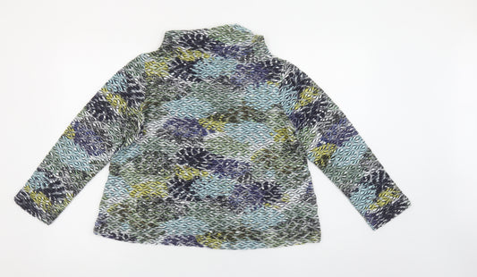 Sahara Women’s Multicoloured Textured Tunic Blouse High Neck Size L
