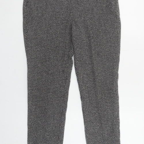 Tu Women Grey Slim Fit Stretch Work Trousers Size 10