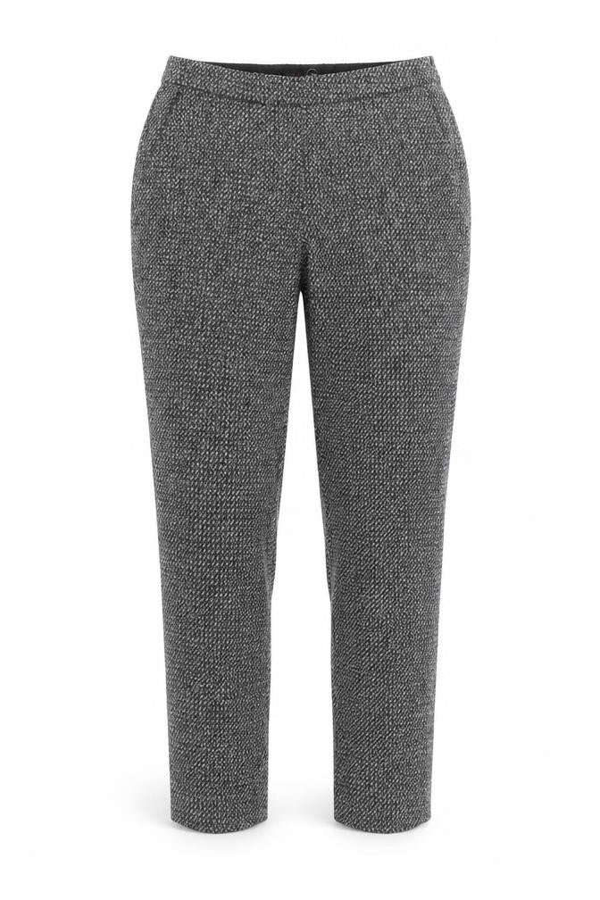 Front view of Tu Women Grey Slim Fit Stretch Work Trousers, size 10