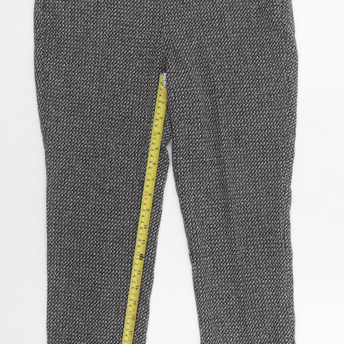Tu Women Grey Slim Fit Stretch Work Trousers Size 10