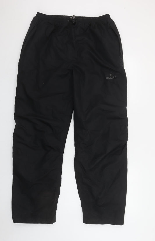 Hi Gear Men's Black XL Rain Trousers Waterproof Elastic Waist