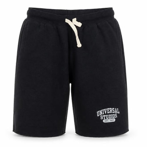 Universal Studios Men's Black Sweat Shorts Size S Casual Drawstring