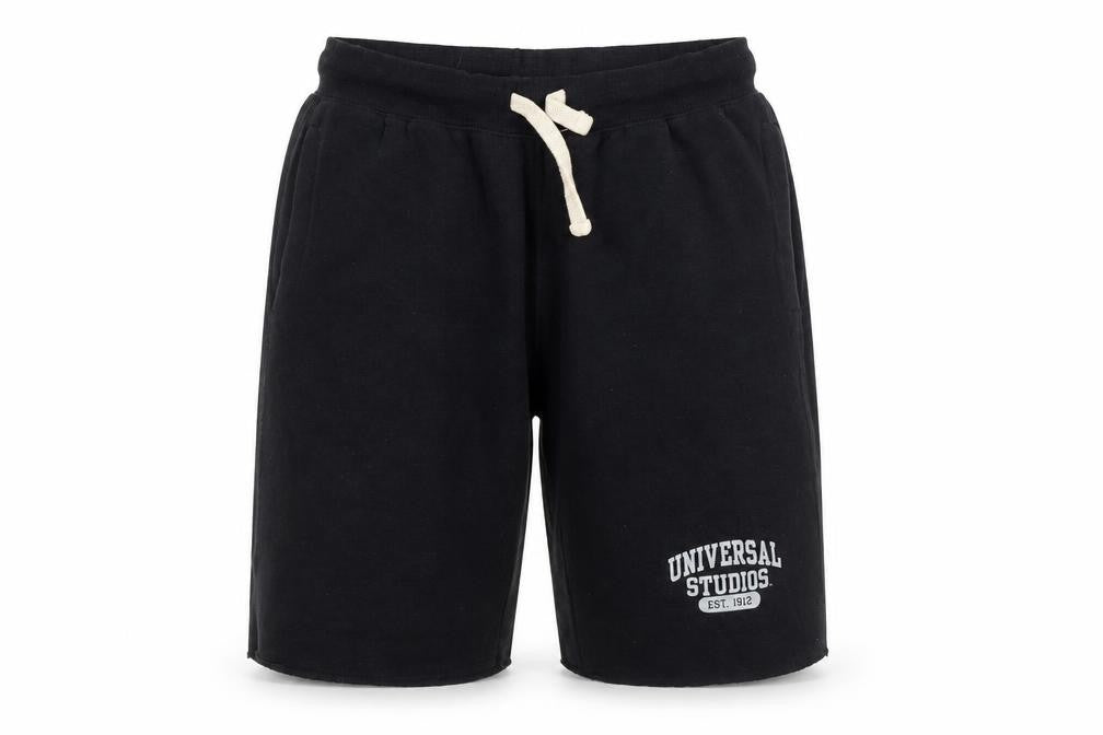 Universal Studios Men's Black Sweat Shorts Size S Casual Drawstring
